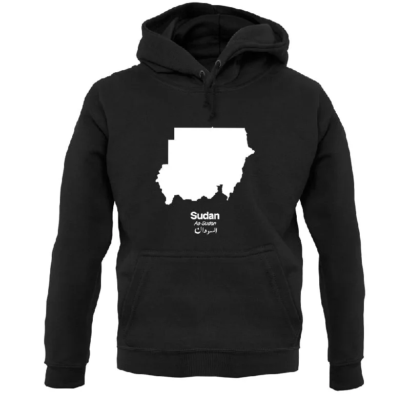 Sudan Silhouette Unisex Hoodie Hoodie with Relaxed Fit Easy Casual