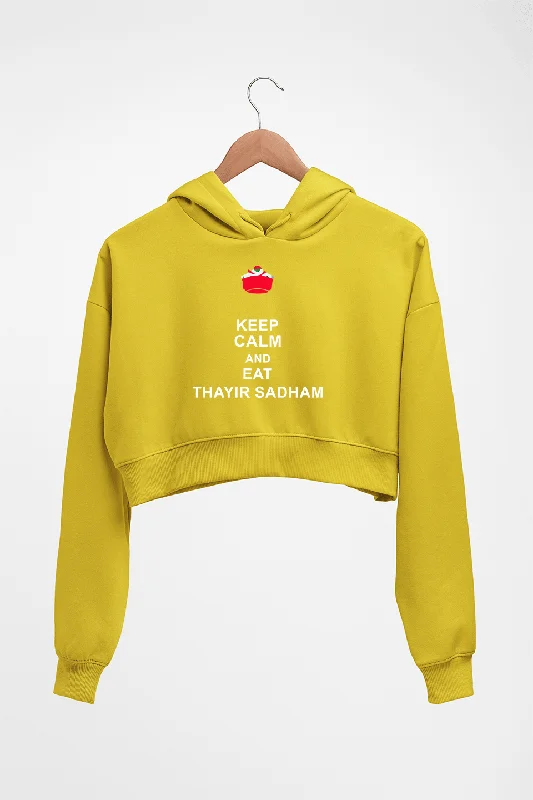 thayir sadam Crop HOODIE FOR WOMEN