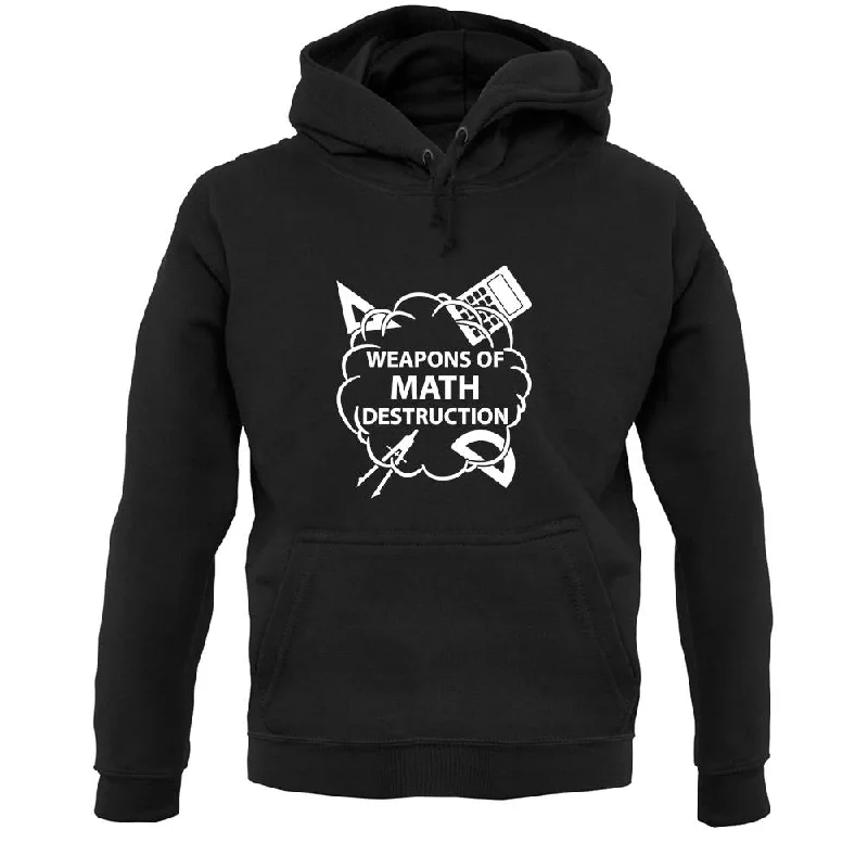 Weapons Math Destruction Unisex Hoodie Hoodie with Slit Hem Functional Movement