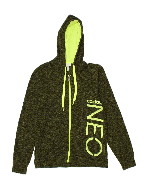 ADIDAS Mens Neo Graphic Zip Hoodie Sweater Medium Green Pinstripe Layered Multi-layer Single Layer ADIDAS Mens Neo Graphic Zip Hoodie Sweater Medium Green Pinstripe Layered Multi-layer Single Layer