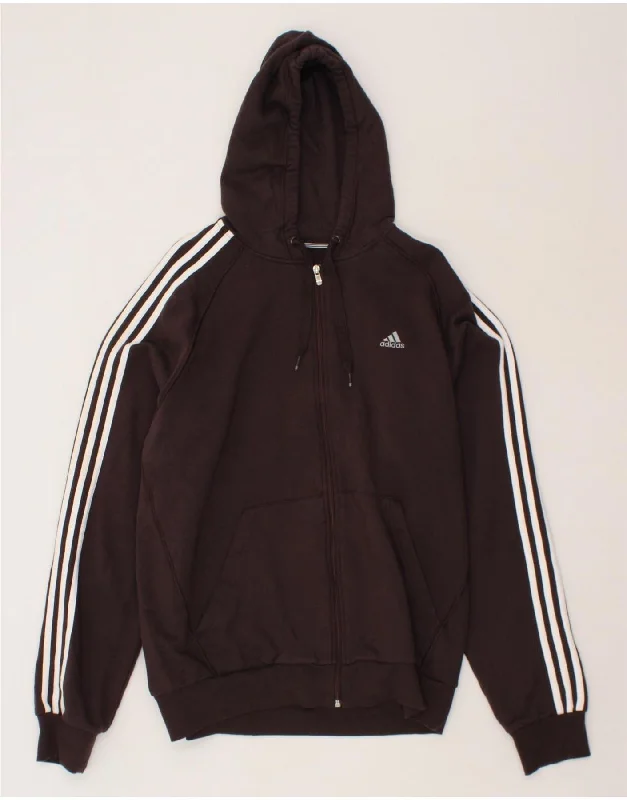 ADIDAS Mens Zip Hoodie Sweater XL Grey Cotton Mesh Sweater Canvas Denim
