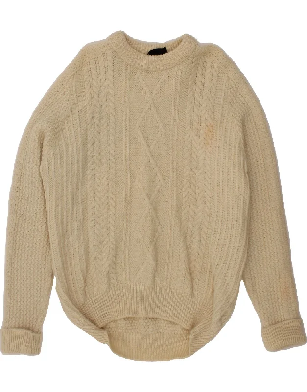 BARBOUR Womens Boat Neck Jumper Sweater UK 18 XL Off White New Wool Front Pockets Side Pockets Patch Pockets BARBOUR Womens Boat Neck Jumper Sweater UK 18 XL Off White New Wool Front Pockets Side Pockets Patch Pockets