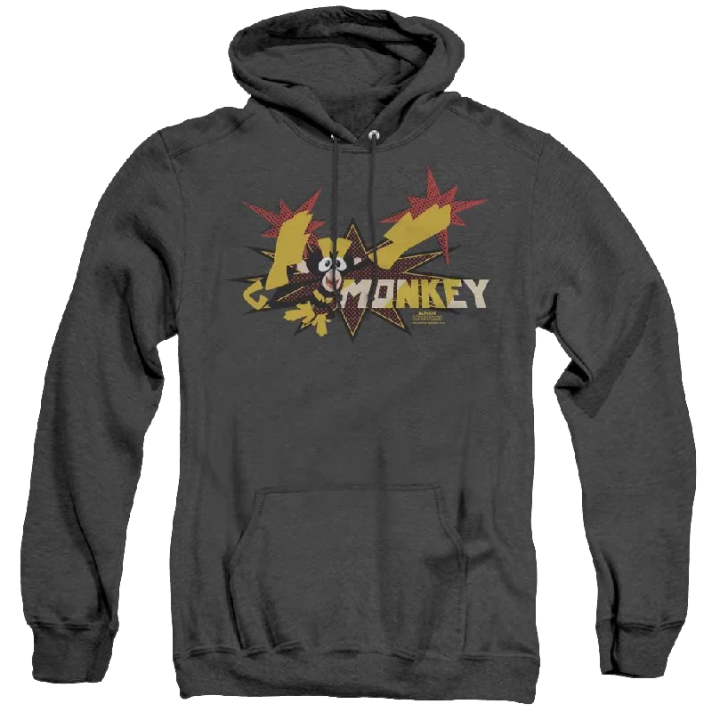 Dexter's Laboratory Monkey - Heather Pullover Hoodie