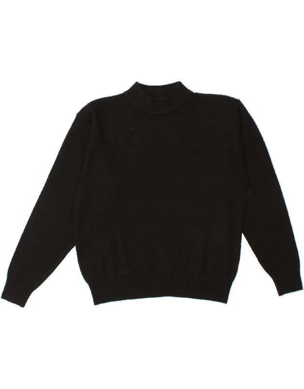 DOROTHY PERKINS Womens Turtle Neck Jumper Sweater UK 14 Large Black Cotton Toggled Drawstring Belted DOROTHY PERKINS Womens Turtle Neck Jumper Sweater UK 14 Large Black Cotton Toggled Drawstring Belted