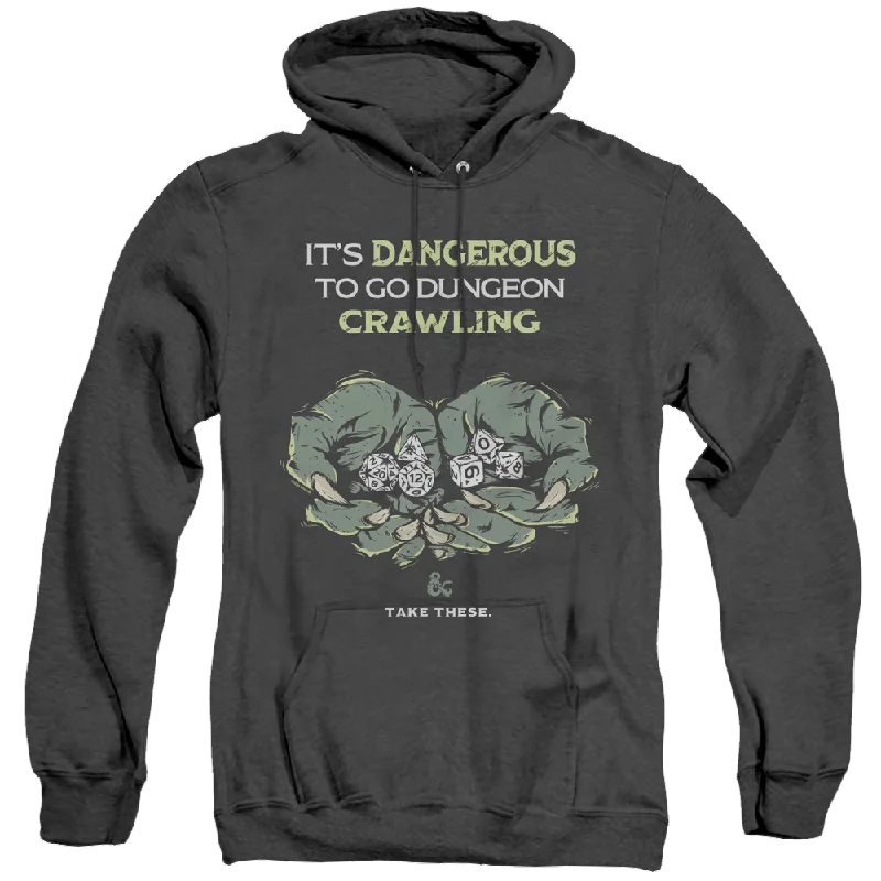 Dungeons & Dragons Dangerous To Go Alone - Heather Pullover Hoodie