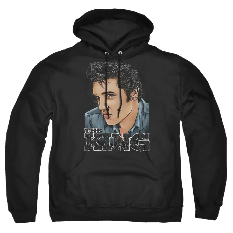 Elvis Presley Graphic King - Pullover Hoodie Cowl Neck Pullover