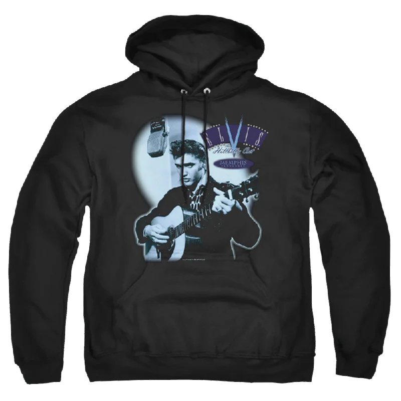 Elvis Presley Hillbilly Cat - Pullover Hoodie Bateau Neck Pullover