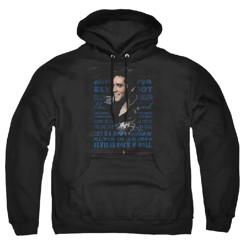 Elvis Presley Icon - Pullover Hoodie Tight Sleeve Top