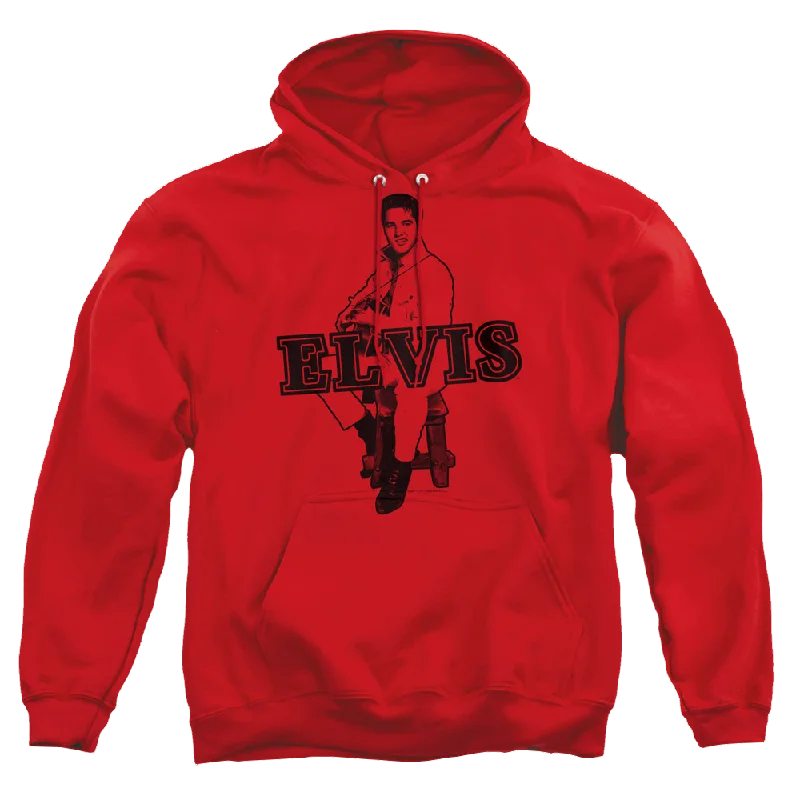Elvis Presley Jamming - Pullover Hoodie Slit Sleeve Stylish