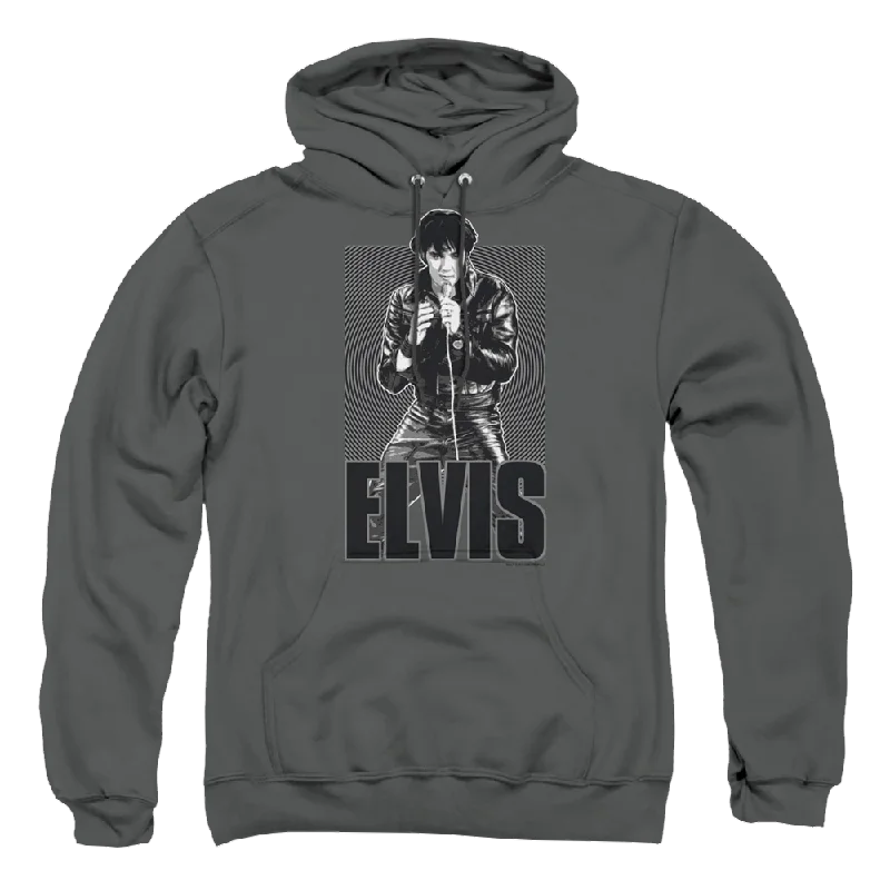 Elvis Presley Leather - Pullover Hoodie Short Puff Sleeve