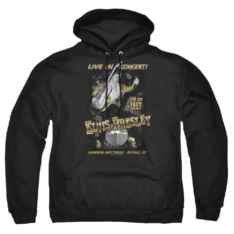 Elvis Presley Live In Buffalo - Pullover Hoodie Ruffle Sleeve Feminine