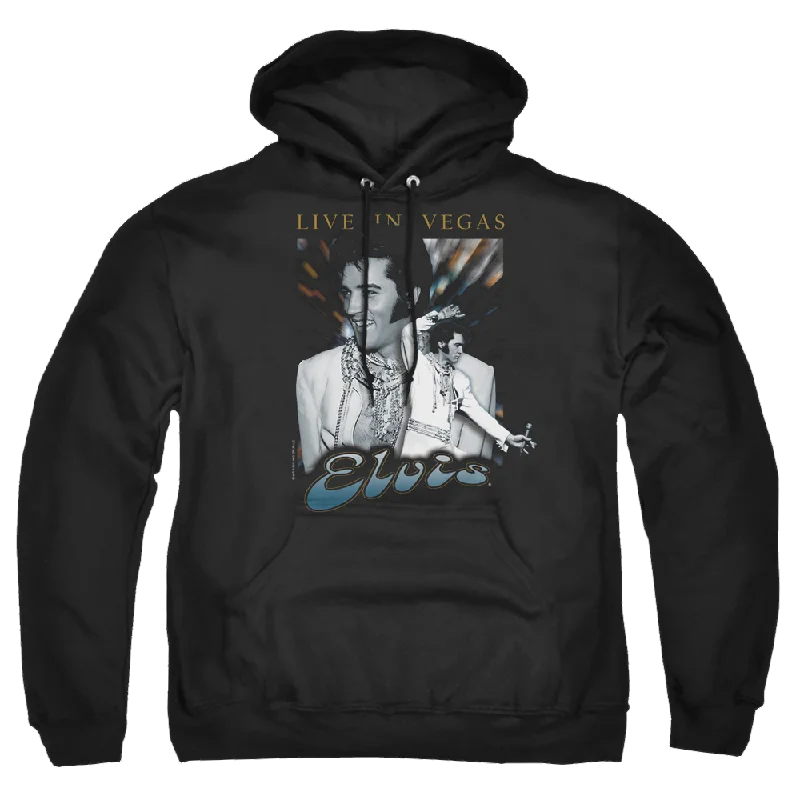 Elvis Presley Live In Vegas - Pullover Hoodie Puff Sleeve Stylish