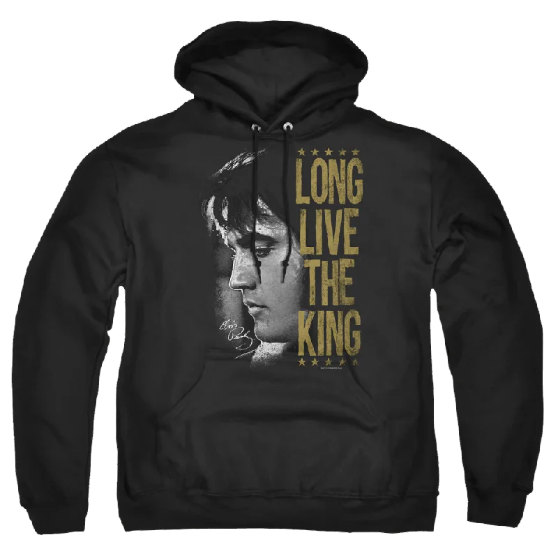 Elvis Presley Long Live The King - Pullover Hoodie One Shoulder Top
