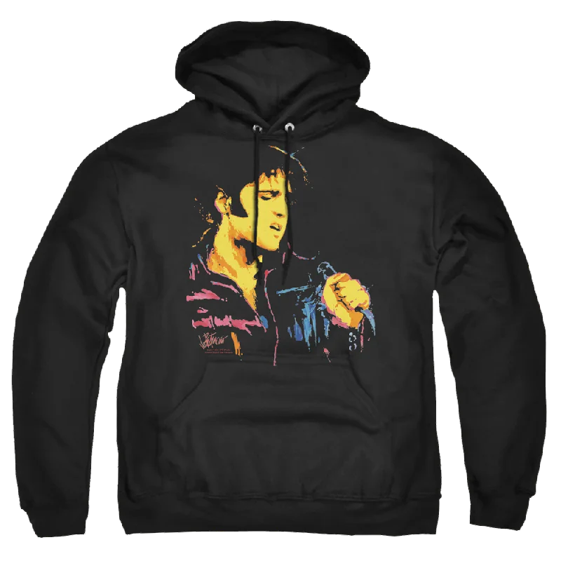 Elvis Presley Neon Elvis - Pullover Hoodie Elbow Length Sleeve