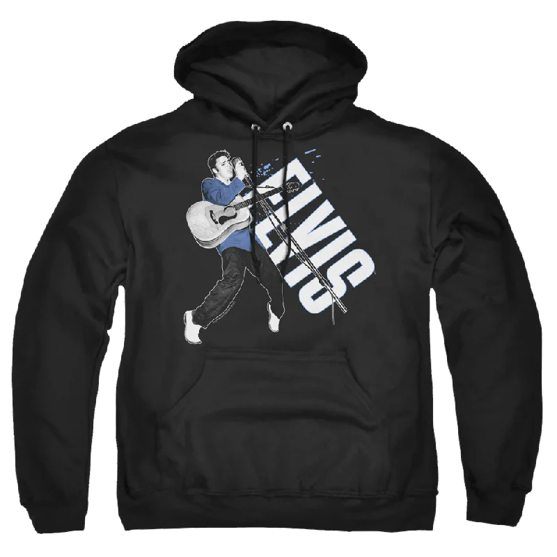 Elvis Presley On His Toes - Pullover Hoodie Cold Shoulder Design