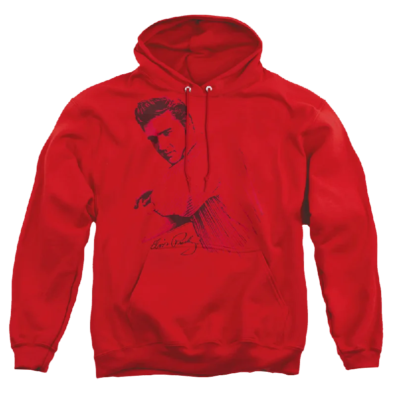 Elvis Presley On The Range - Pullover Hoodie Cap Sleeve Casual