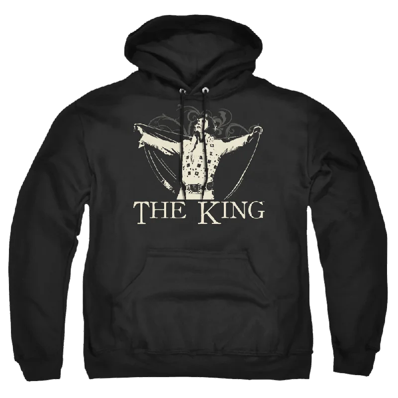 Elvis Presley Ornate King - Pullover Hoodie Box Sleeve Comfort