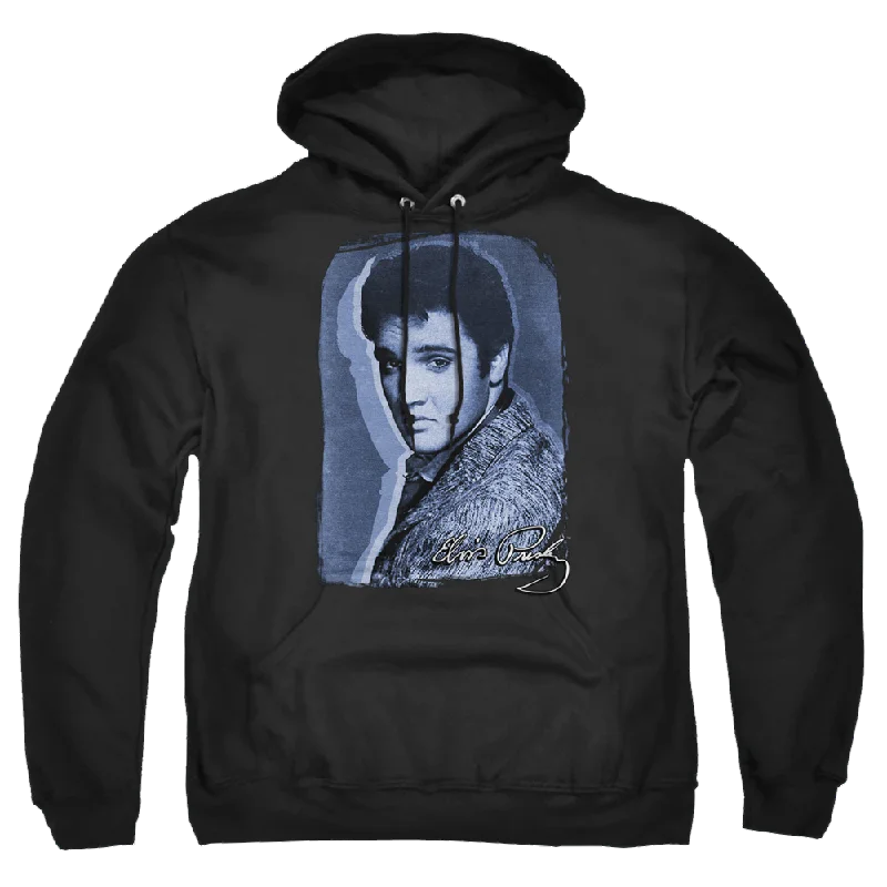 Elvis Presley Overlay - Pullover Hoodie Blouson Sleeve Pullover