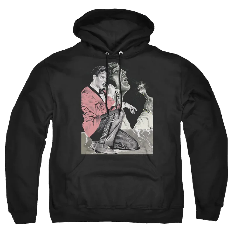 Elvis Presley Rock N Roll Smoke - Pullover Hoodie Angora Wool Cozy