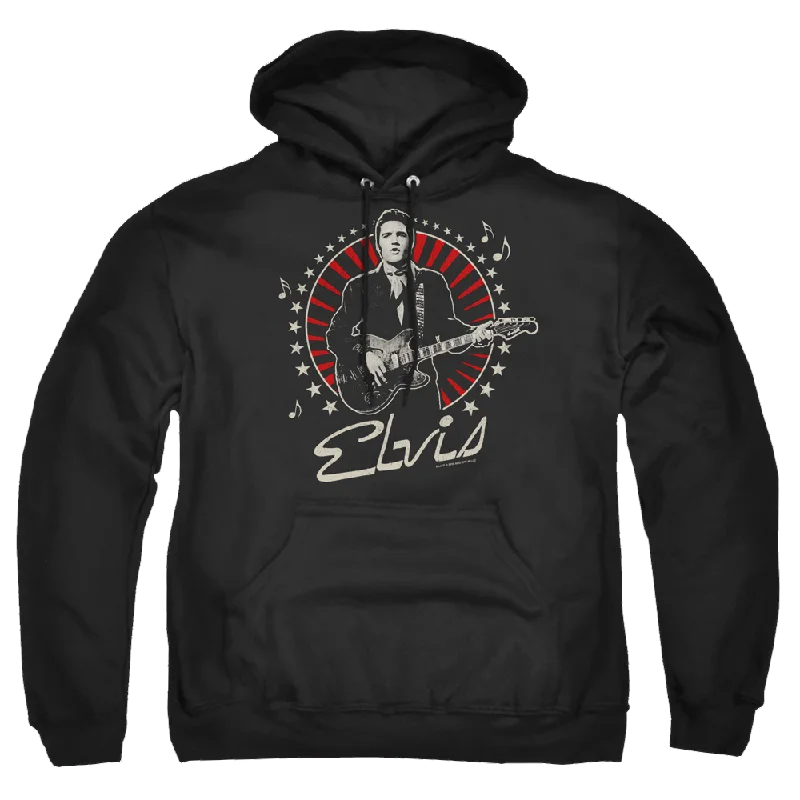 Elvis Presley Stars - Pullover Hoodie Thick Cable Knit