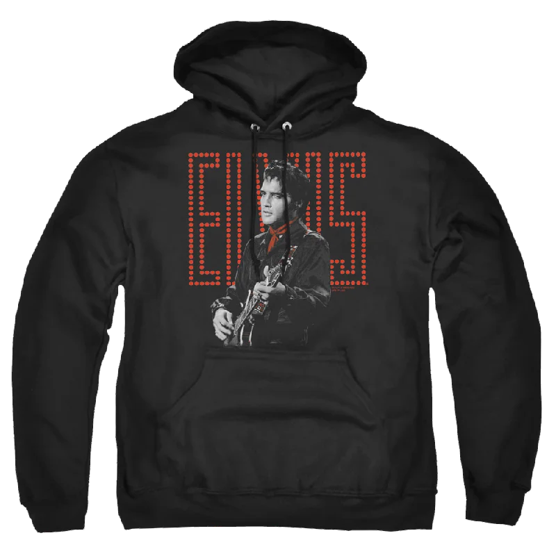 Elvis Presley Red Guitarman - Pullover Hoodie Seamless Knit Pullover