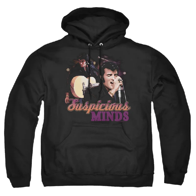 Elvis Presley Suspicious Minds - Pullover Hoodie Surplice Neck Pullover