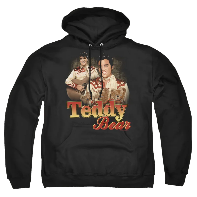 Elvis Presley Teddy Bear - Pullover Hoodie Sabrina Neck Pullover