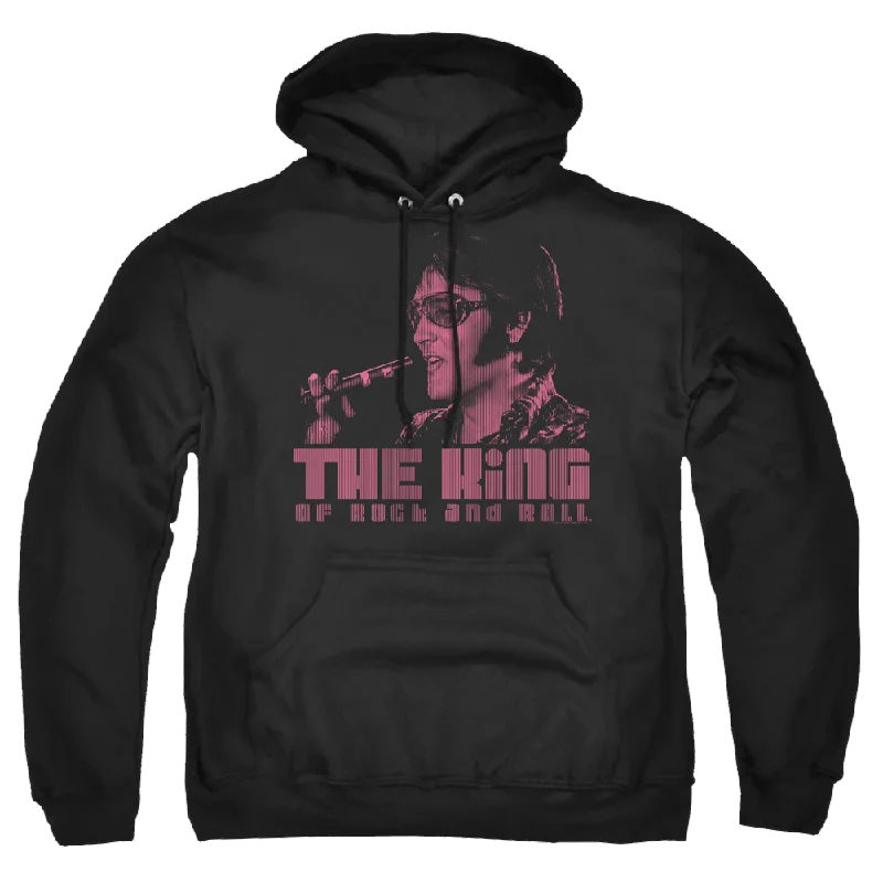 Elvis Presley The King - Pullover Hoodie Port Neck Pullover