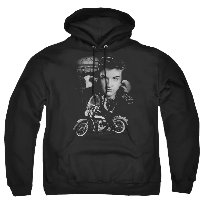 Elvis Presley The King Rides Again - Pullover Hoodie Polo Neck Sweater