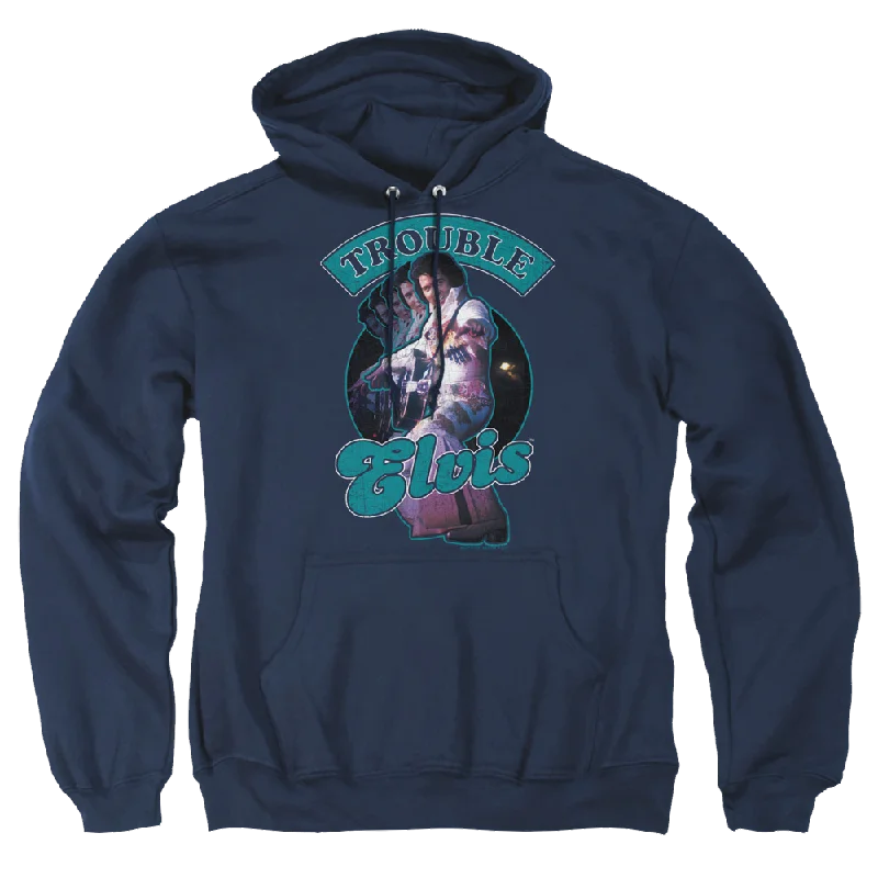 Elvis Presley Total Trouble - Pullover Hoodie Plunging Neck Pullover