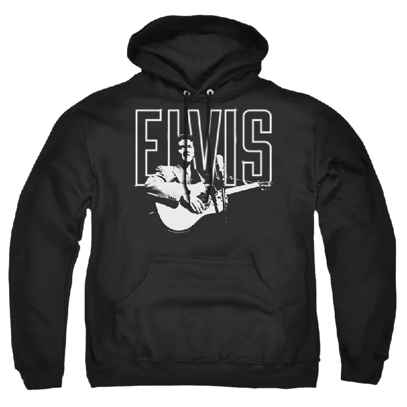 Elvis Presley White Glow - Pullover Hoodie Jewel Neck Pullover