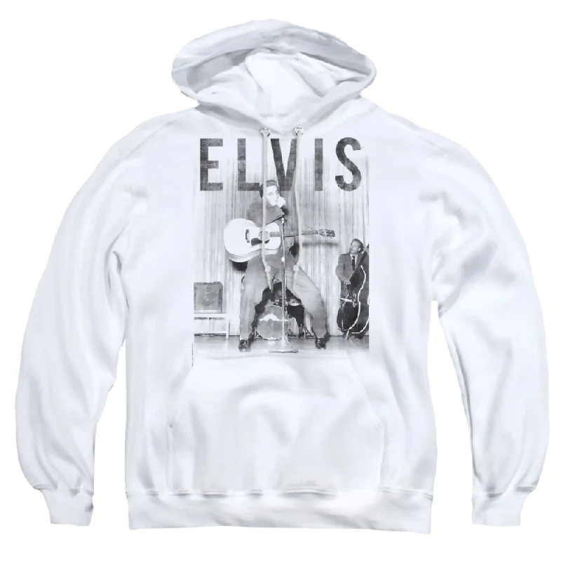 Elvis Presley With The Band - Pullover Hoodie Halter Neck Top