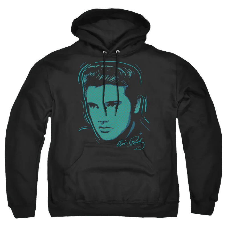 Elvis Presley Young Dots - Pullover Hoodie Deep Neck Pullover