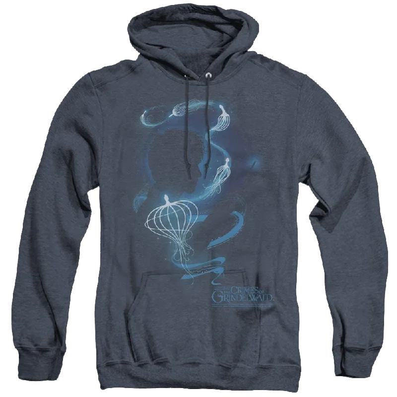 Fantastic Beasts And The Crimes Of Grindlewald Newt Silhouette - Heather Pullover Hoodie