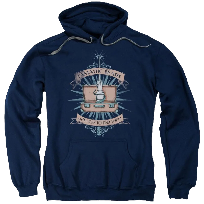 Fantastic Beasts Briefcase - Pullover Hoodie Wrist Length Sleeve