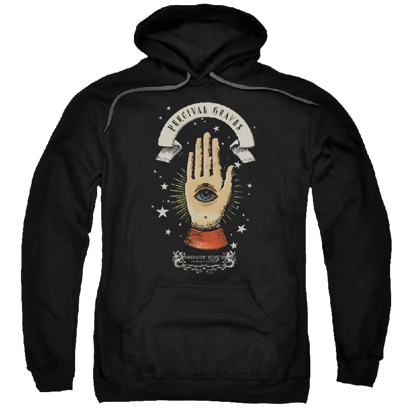 Fantastic Beasts Percival Graves - Pullover Hoodie Shirred Sleeve Feminine