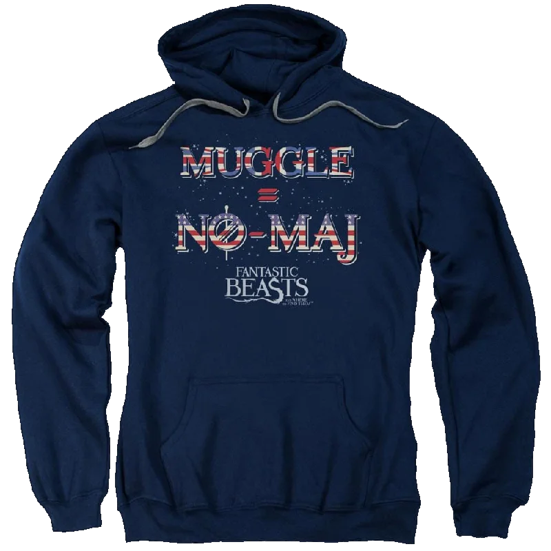 Fantastic Beasts Uk Us No Maj - Pullover Hoodie Saggy Sleeve Comfort