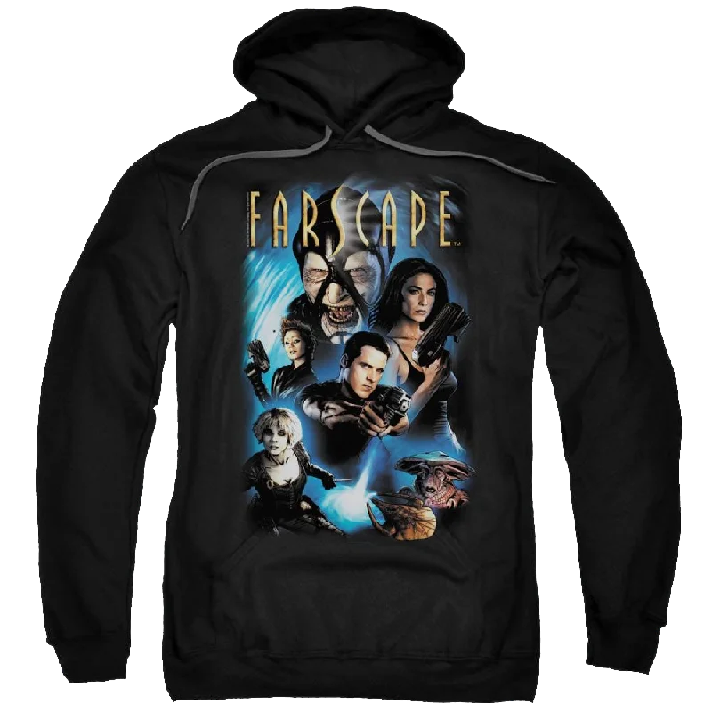 Farscape Comic Cover - Pullover Hoodie Lantern Sleeve Elegant
