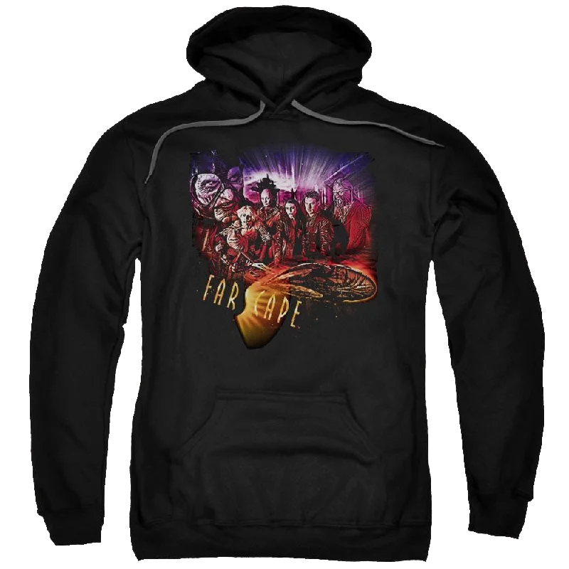 Farscape Graphic Collage - Pullover Hoodie Elbow Length Sleeve