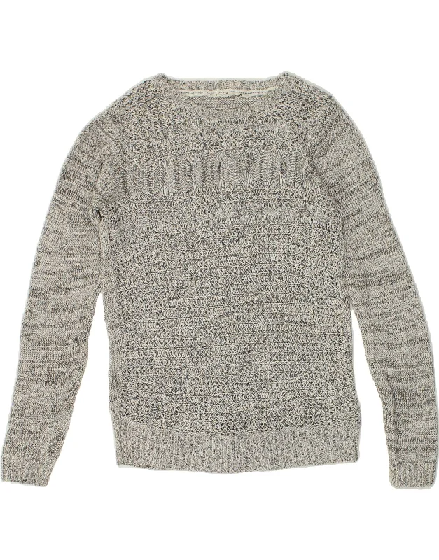 FAT FACE Womens Boat Neck Jumper Sweater UK 14 Large Grey Cotton Terry Terry Cloth Terry Knit FAT FACE Womens Boat Neck Jumper Sweater UK 14 Large Grey Cotton Terry Terry Cloth Terry Knit
