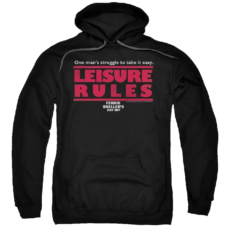 Ferris Bueller's Day Off Leisure Rules - Pullover Hoodie Blouson Sleeve Pullover