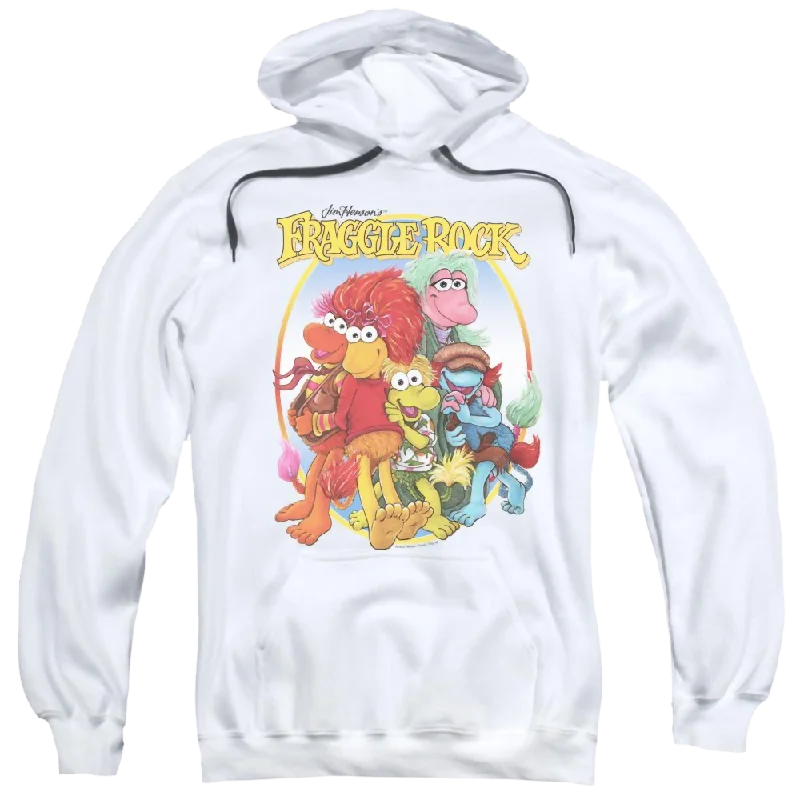 Fraggle Rock Group Hug - Pullover Hoodie Angora Wool Cozy