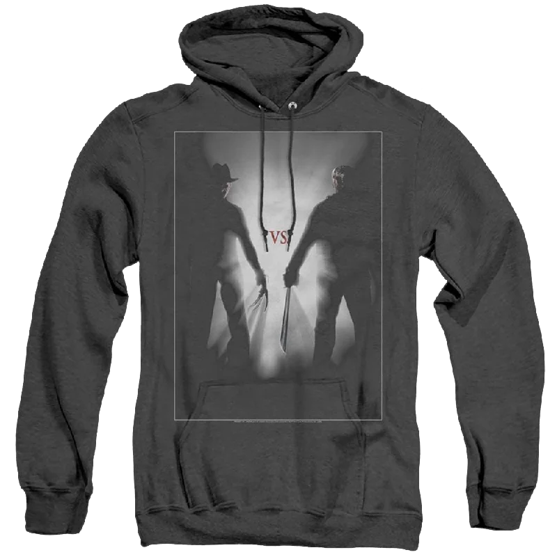 Freddy Vs Jason Silhouettes - Heather Pullover Hoodie