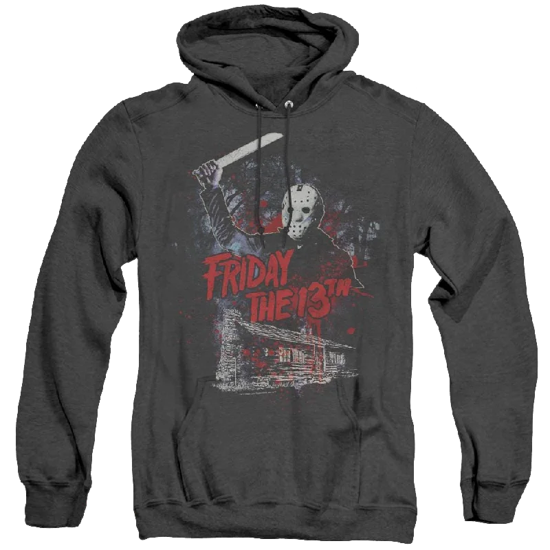 Friday The 13Th Cabin - Heather Pullover Hoodie