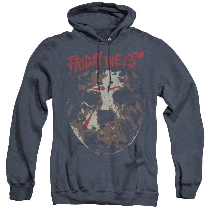 Friday The 13Th Rough Mask - Heather Pullover Hoodie