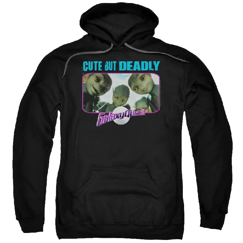 Galaxy Quest Cute But Deadly - Pullover Hoodie Surplice Neck Pullover