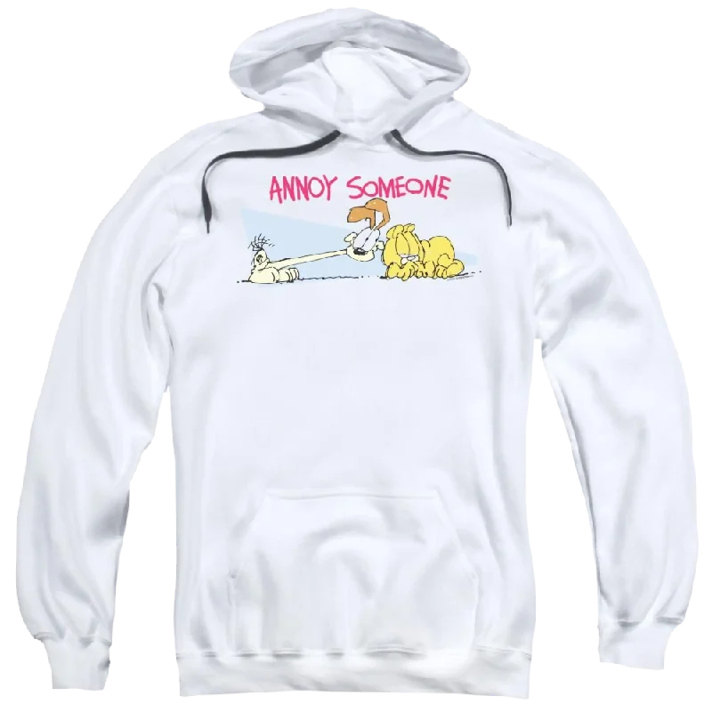 Garfield Annoy Someone - Pullover Hoodie Scalloped Neck Pullover