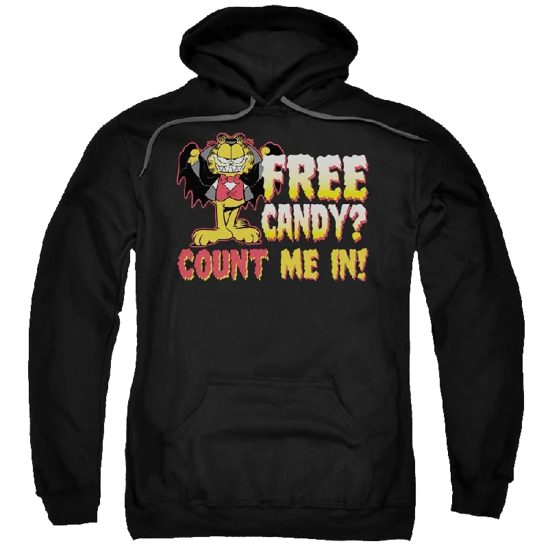 Garfield Count Me In - Pullover Hoodie Mock Neck Pullover