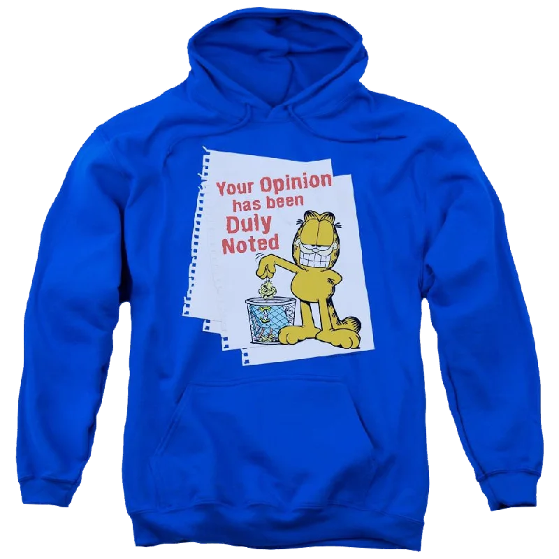 Garfield Duly Noted - Pullover Hoodie Jewel Neck Pullover