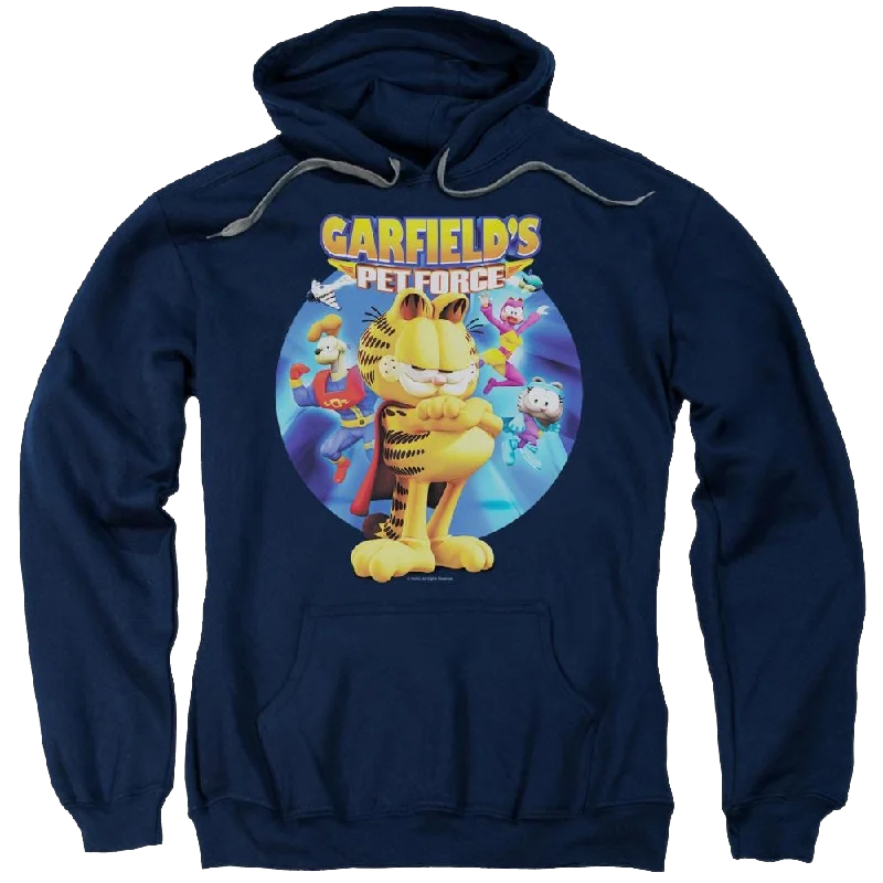 Garfield Dvd Art - Pullover Hoodie Honey Neck Pullover